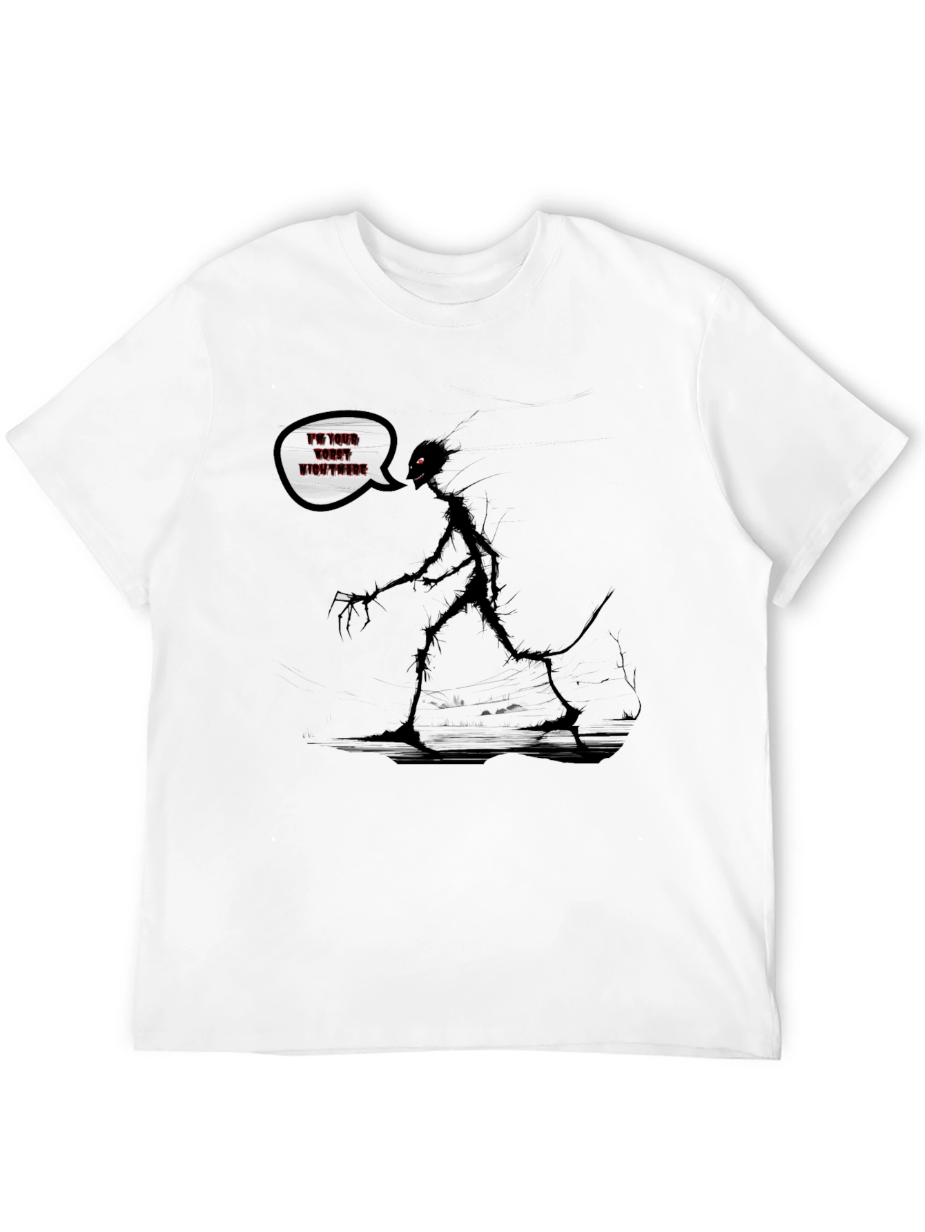Nightmare Graphic T-Shirt - Dark Humor Tee