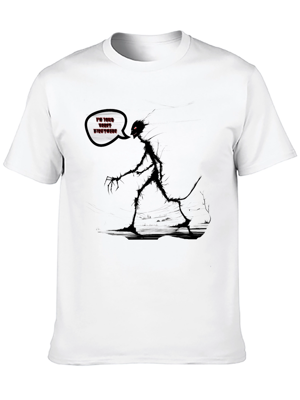 Nightmare Graphic T-Shirt - Dark Humor Tee