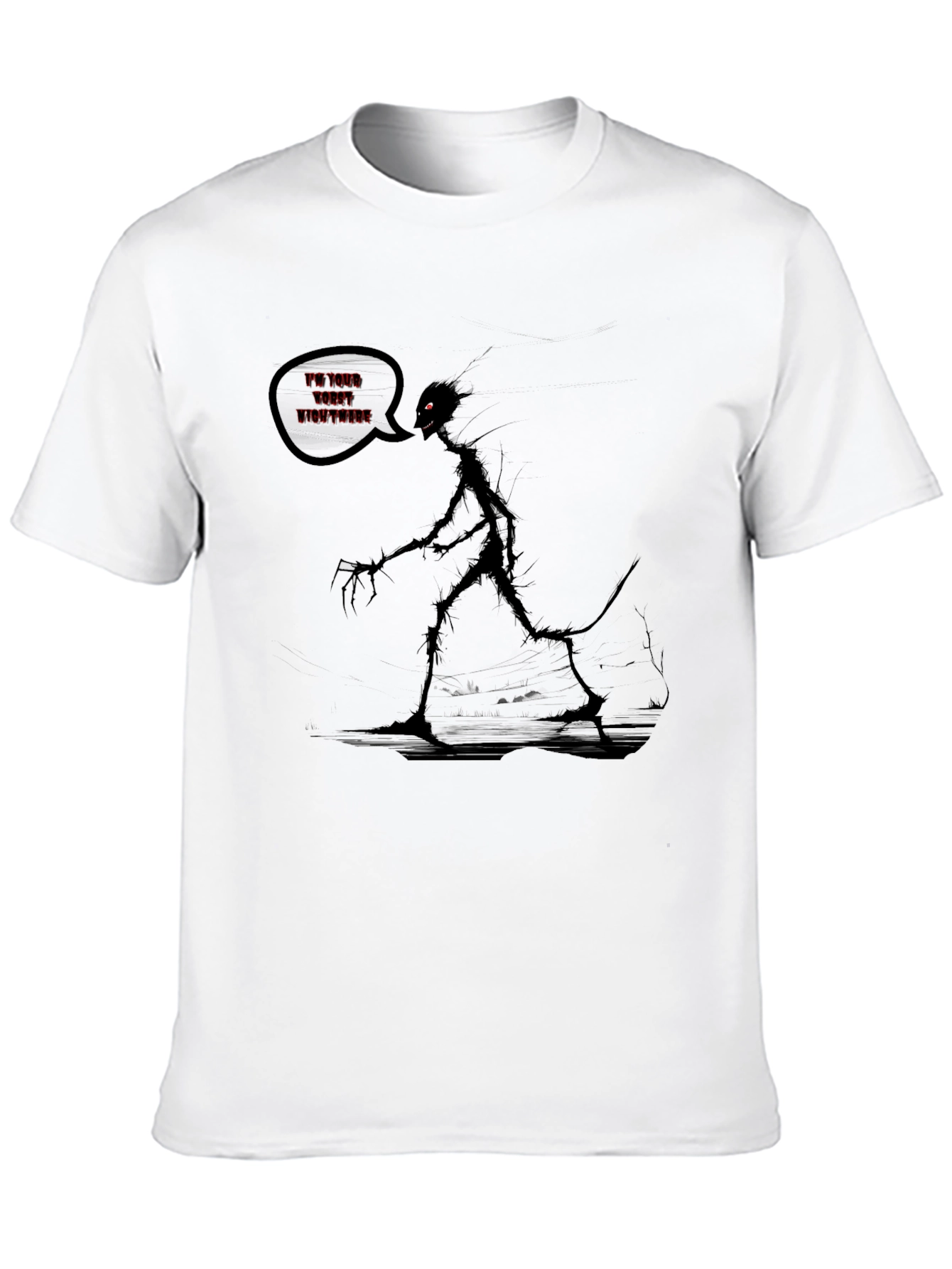 Nightmare Graphic T-Shirt - Dark Humor Tee
