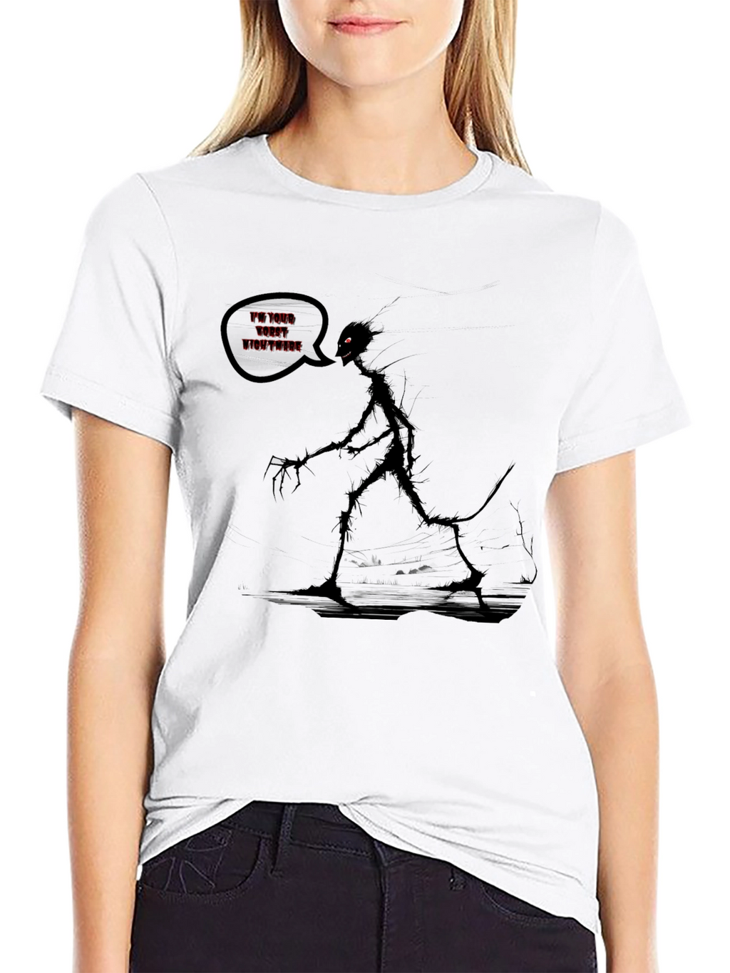 Nightmare Graphic T-Shirt - Dark Humor Tee