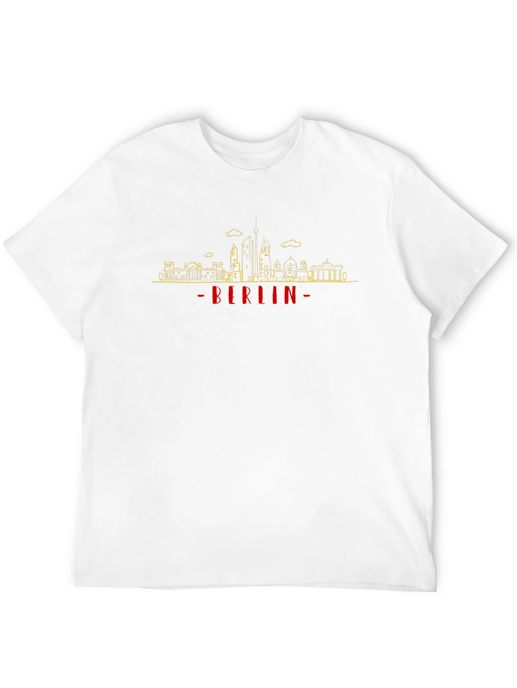 Berlin Skyline Graphic Tee - Black Cotton T-Shirt
