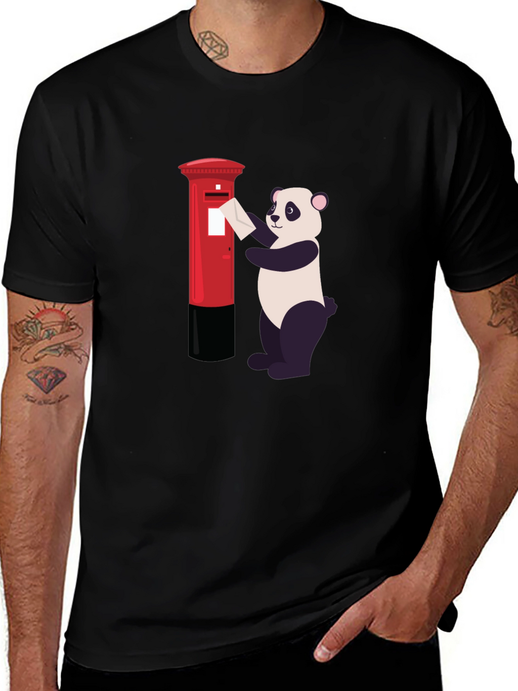 Panda Post T-Shirt - Novelty Panda Design