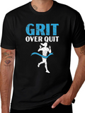 Grit Over Quit Runner Graphic T-Shirt