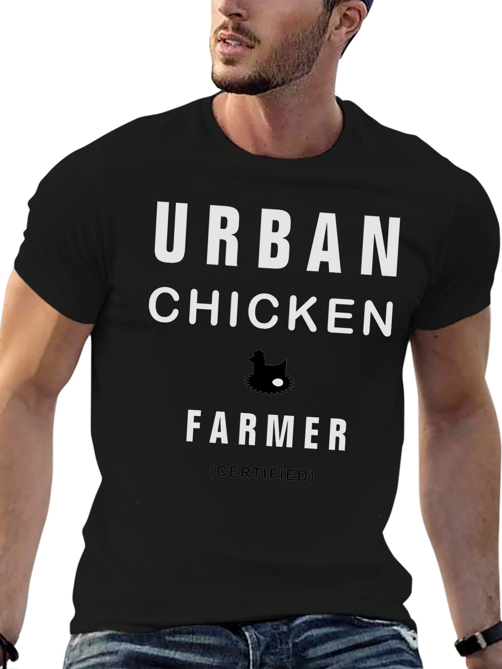 Urban Chicken Farmer Certified Graphic T-Shirt