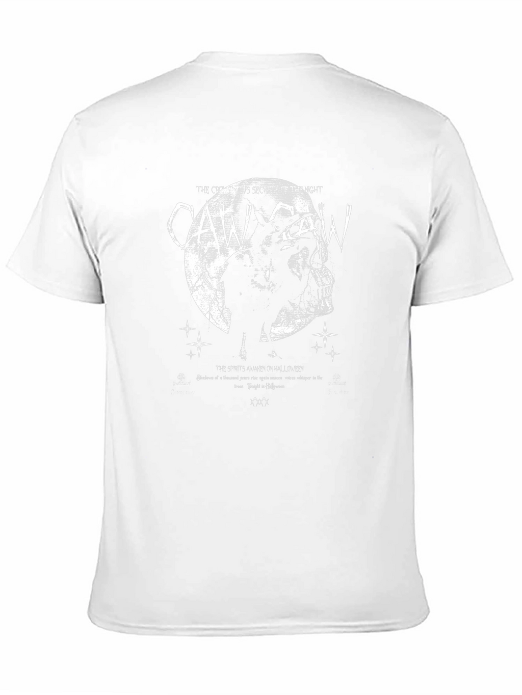 Crow Caw Halloween Black T-Shirt
