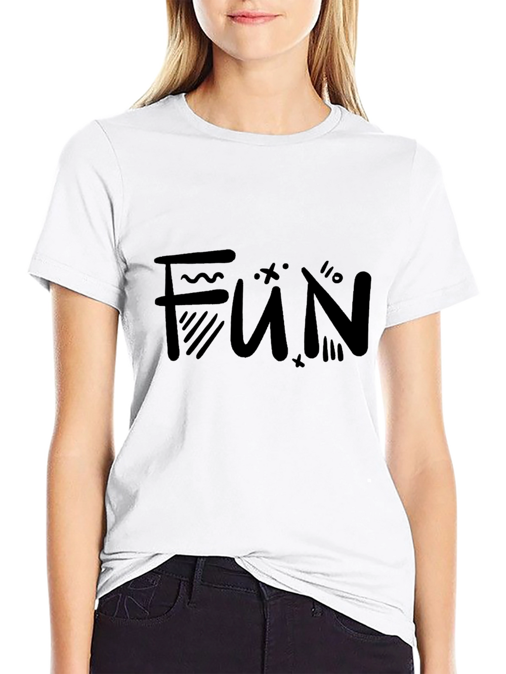 Fun Graphic Black T-Shirt
