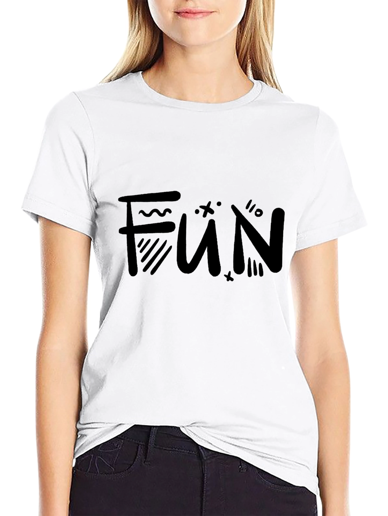 Fun Graphic Black T-Shirt