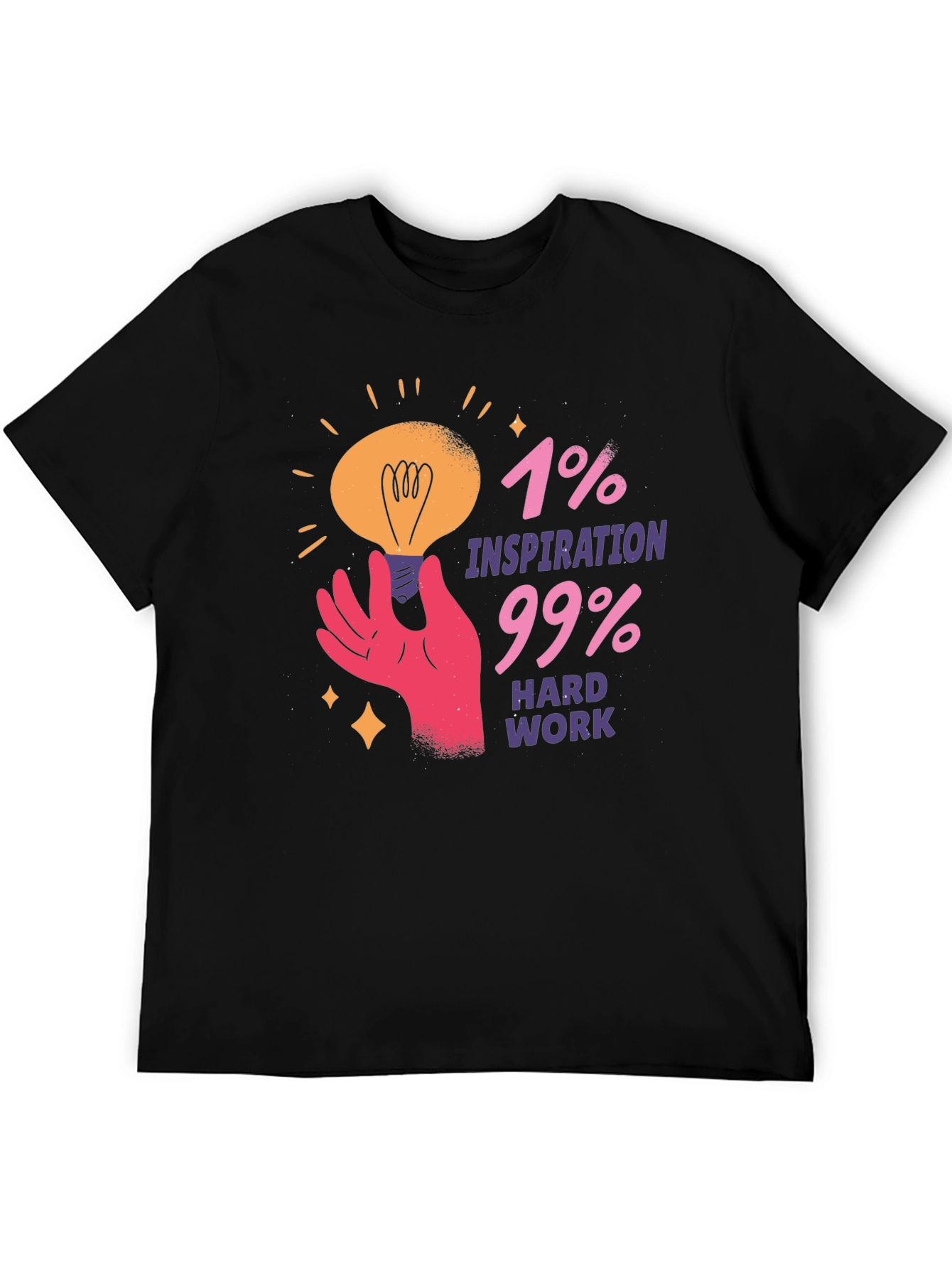 Inspiration Hard Work Graphic Tee - Motivational T-Shirt