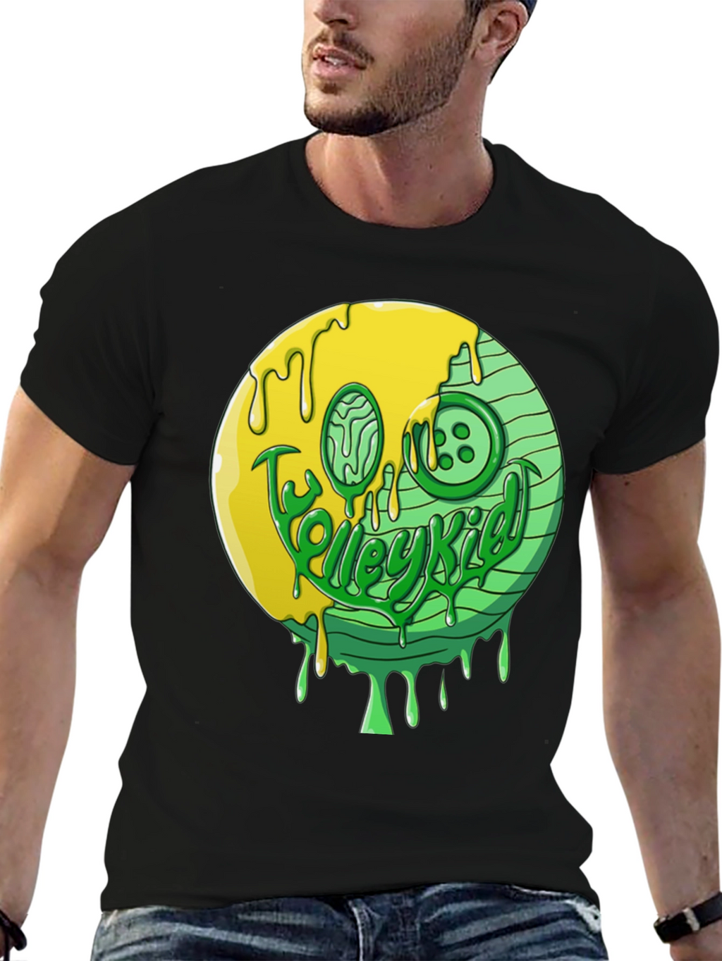Melting Smiley Face Graphic Tee