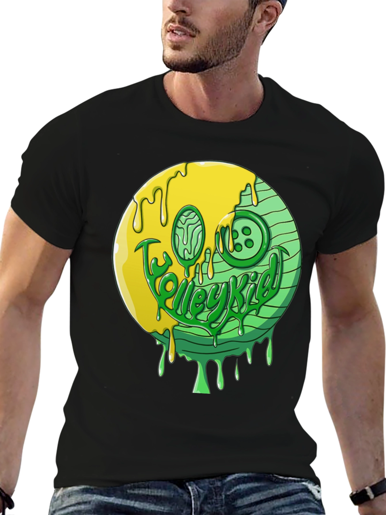 Melting Smiley Face Graphic Tee