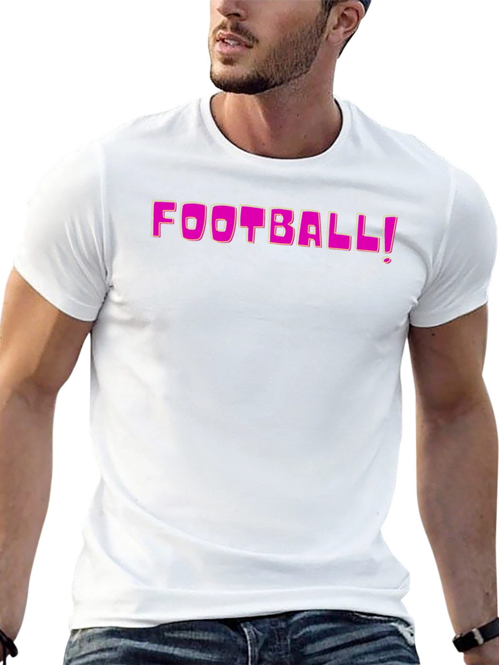 Football Graphic Tee - Fun Style