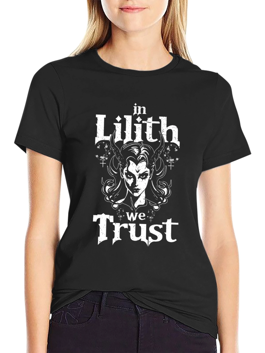 In Lilith We Trust T-Shirt - Gothic Graphic Tee