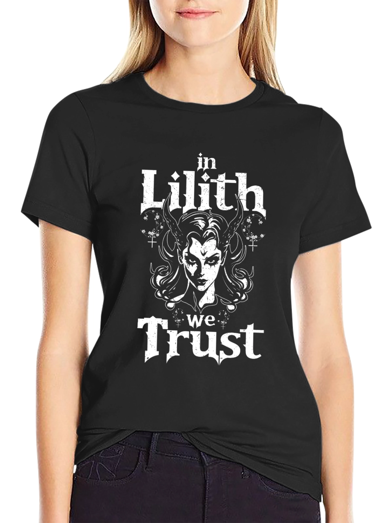 In Lilith We Trust T-Shirt - Gothic Graphic Tee