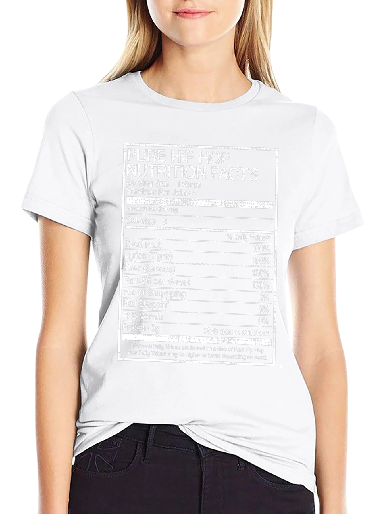 Pure Hip Hop Nutrition Facts T-Shirt