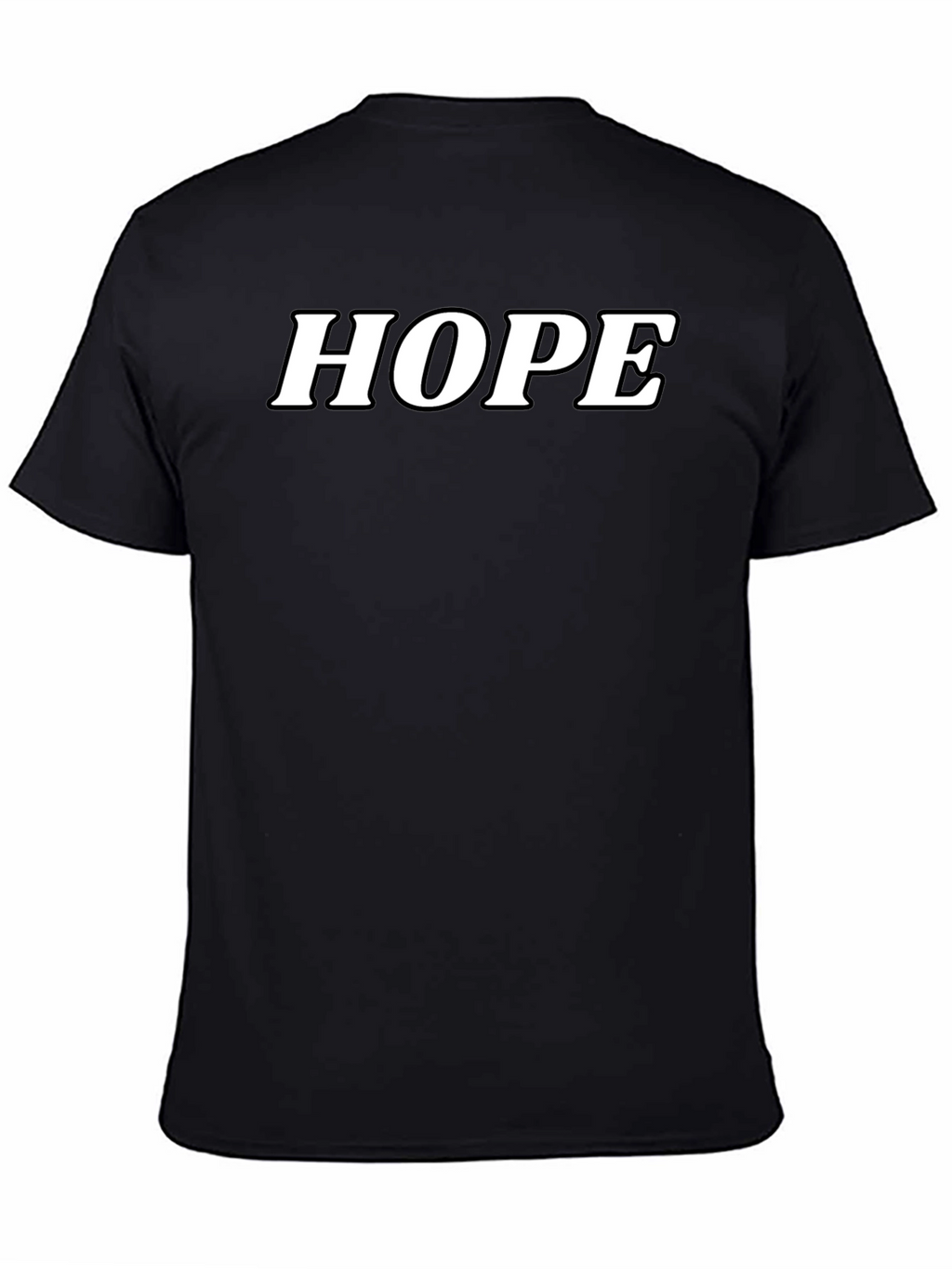 HOPE T-Shirt - Classic Black Cotton Blend Tee