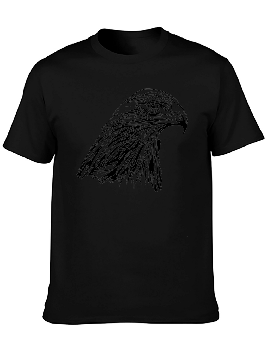 Black Eagle Graphic Tee | Stylish Bird Design