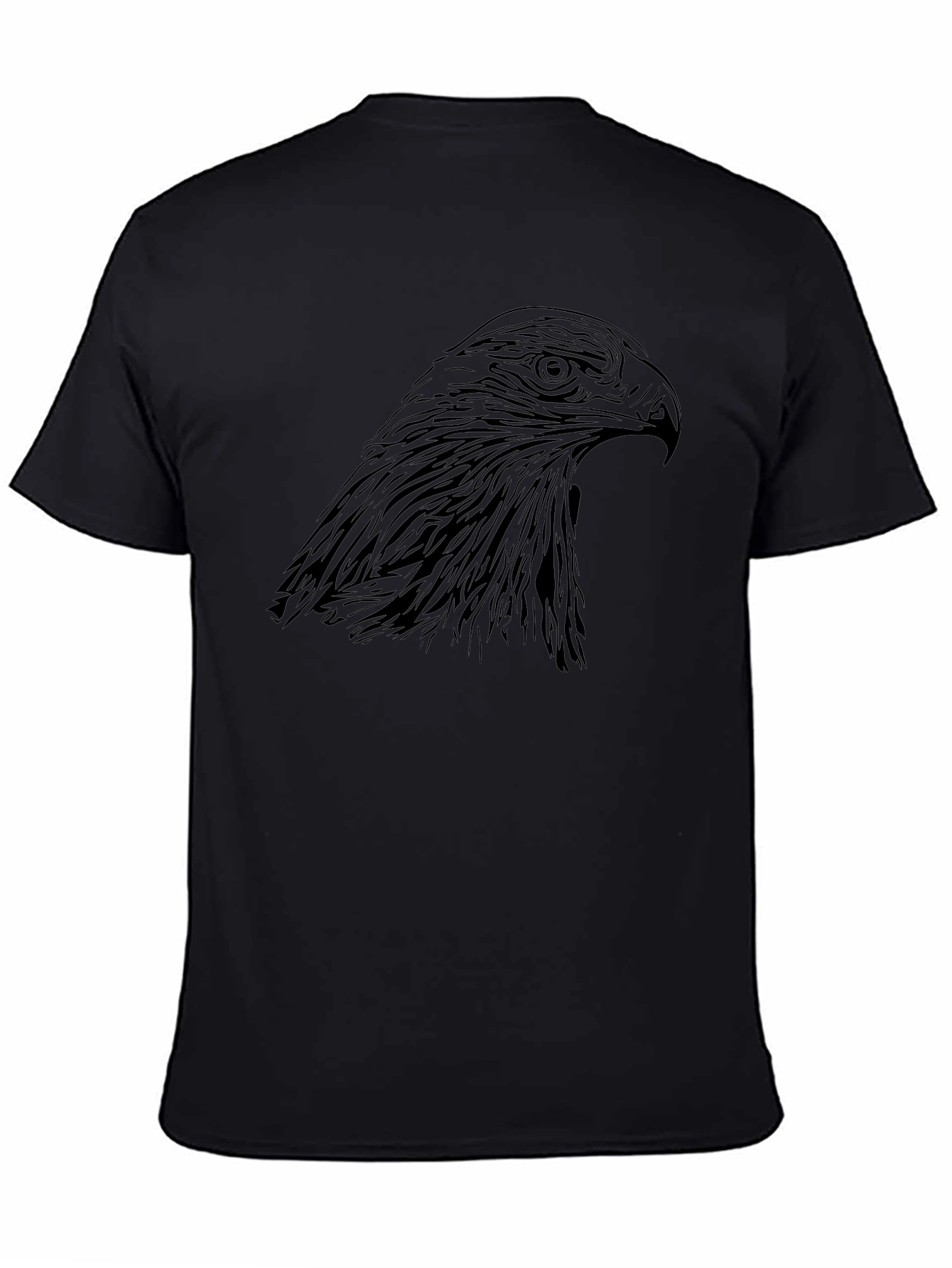 Black Eagle Graphic Tee | Stylish Bird Design