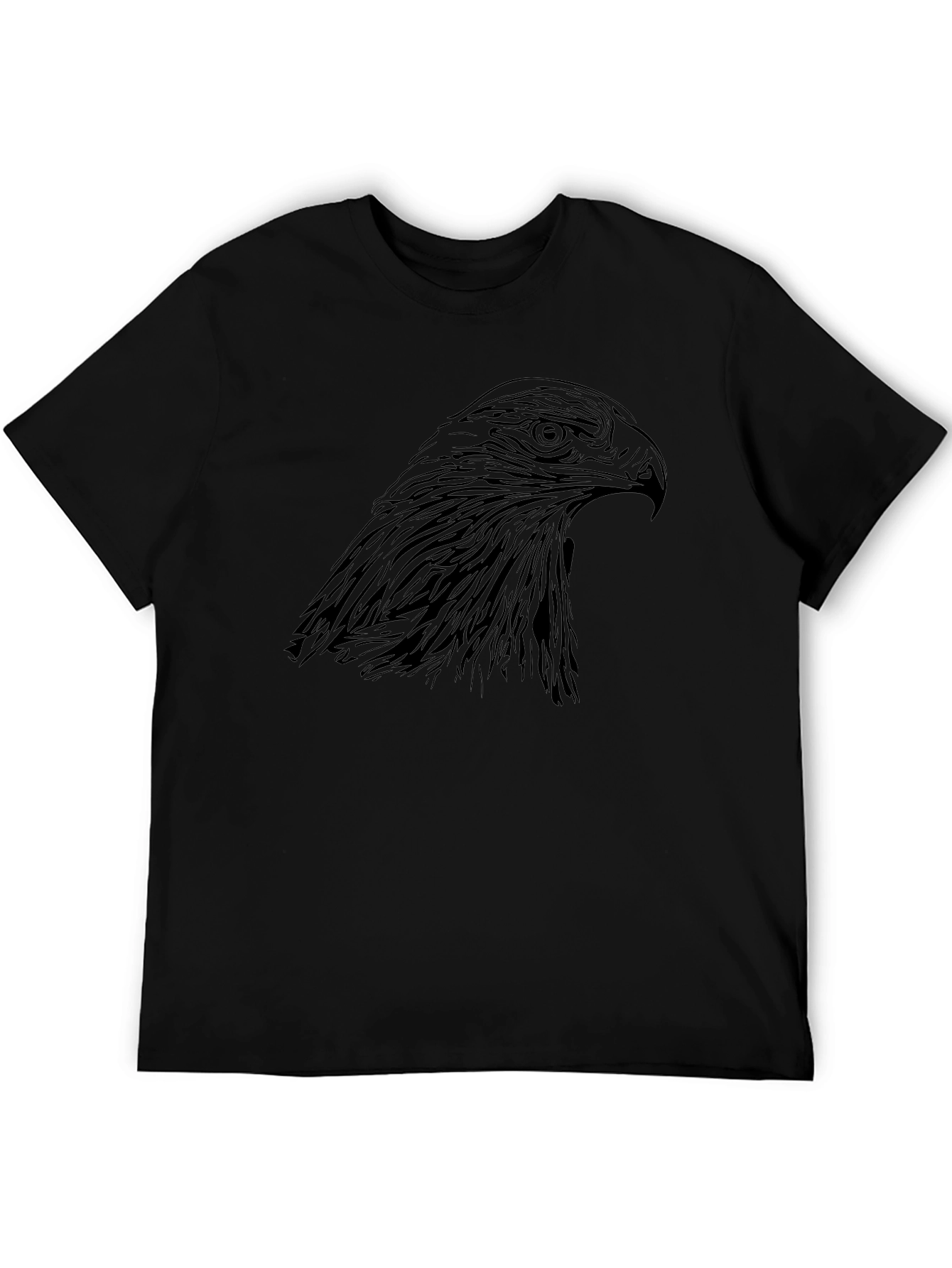 Black Eagle Graphic Tee | Stylish Bird Design