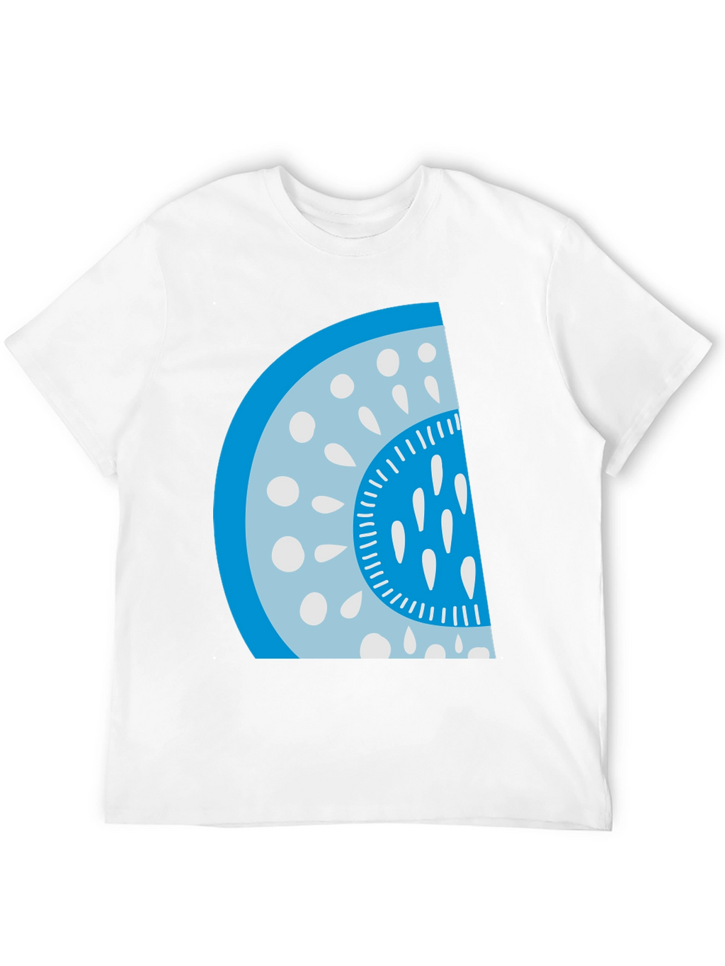 Cool Watermelon Slice Graphic Tee - Casual Black T-Shirt