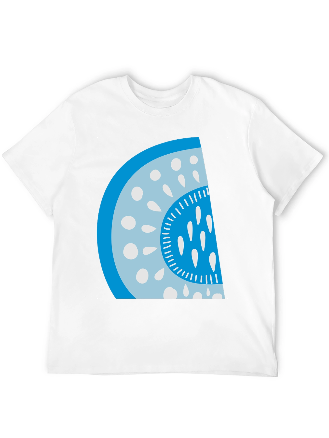 Cool Watermelon Slice Graphic Tee - Casual Black T-Shirt