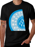 Cool Watermelon Slice Graphic Tee - Casual Black T-Shirt