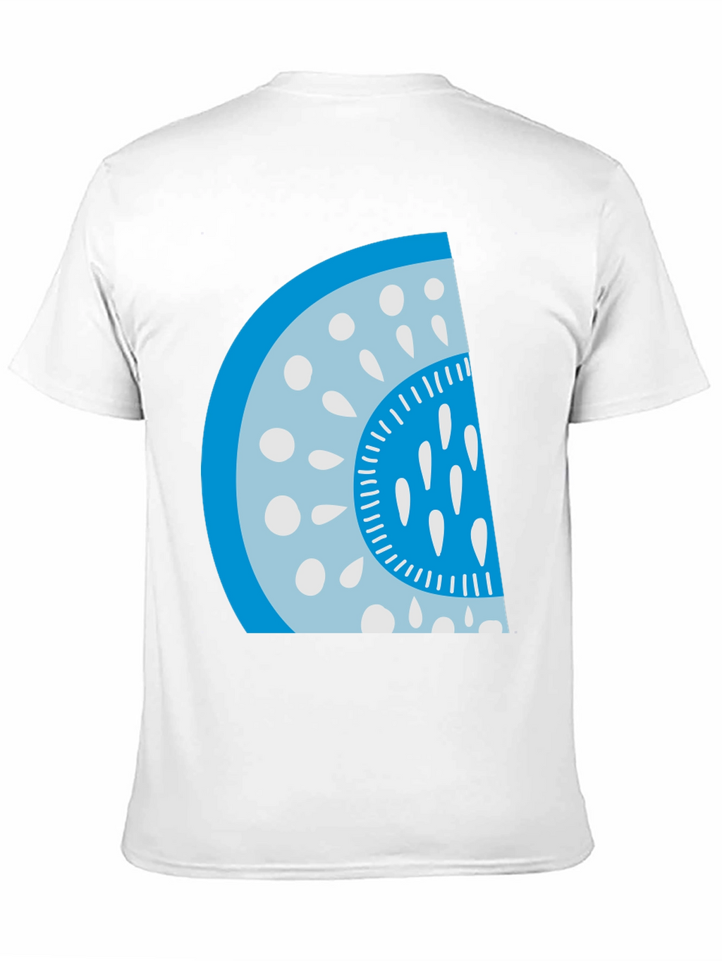 Cool Watermelon Slice Graphic Tee - Casual Black T-Shirt
