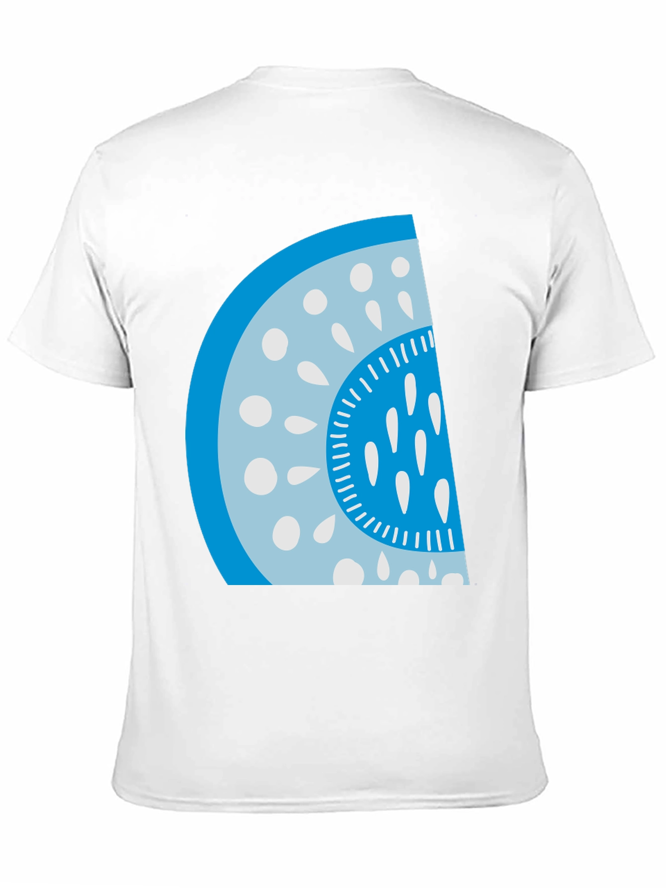 Cool Watermelon Slice Graphic Tee - Casual Black T-Shirt