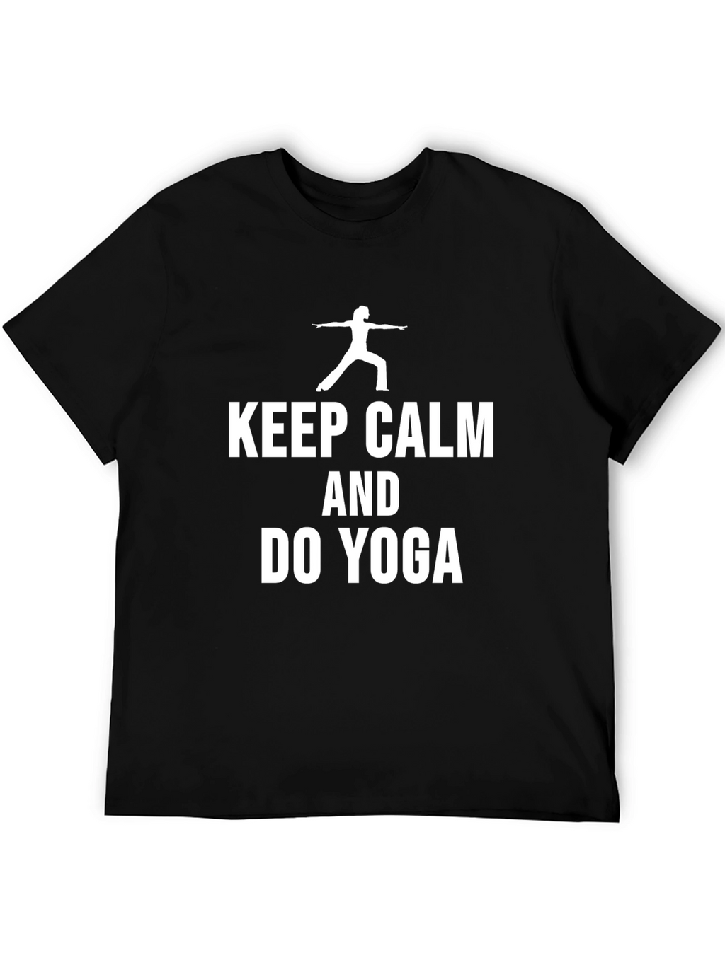 Keep Calm and Do Yoga Graphic Tee Shirt