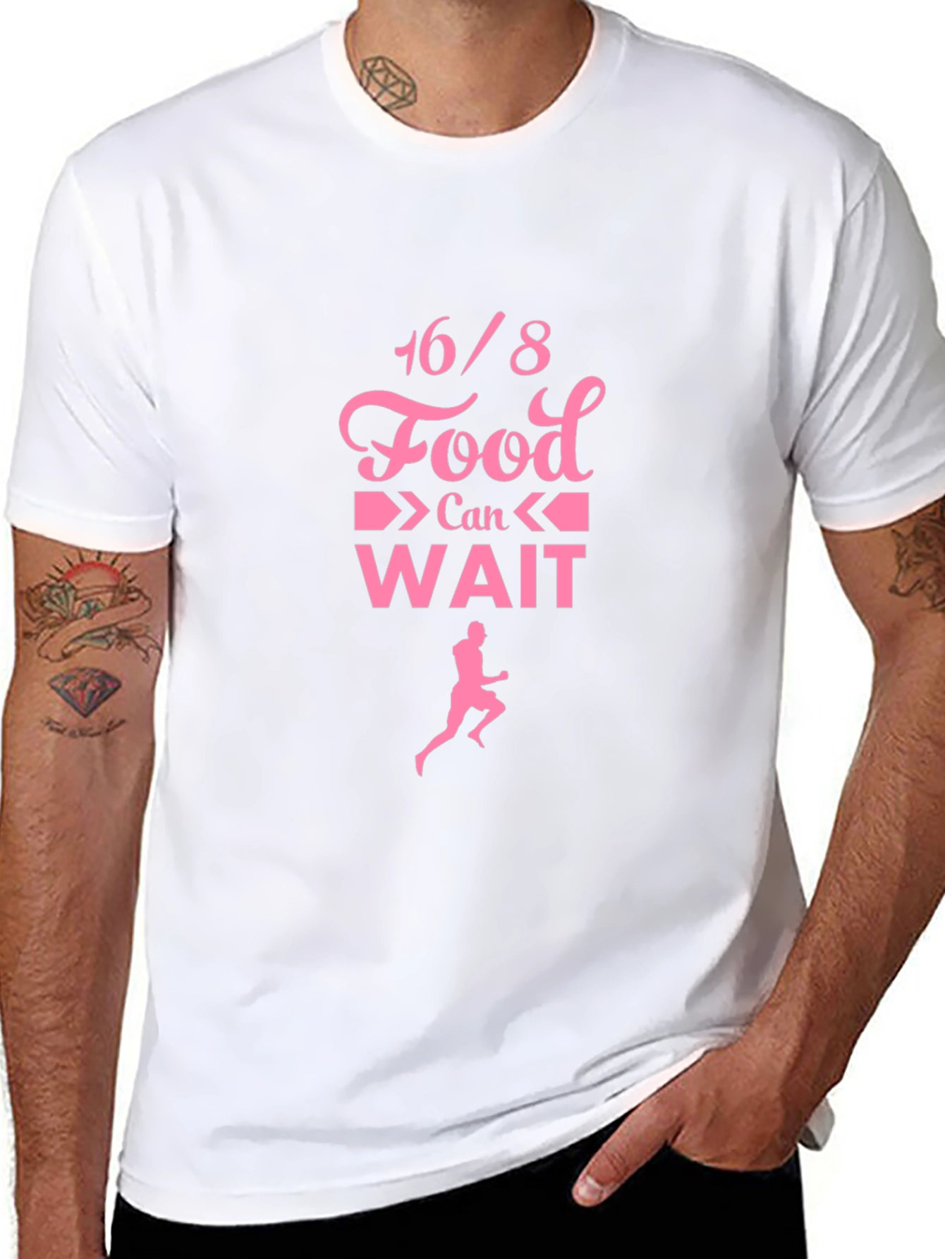 16/8 Food Can Wait T-Shirt - Intermittent Fasting Tee