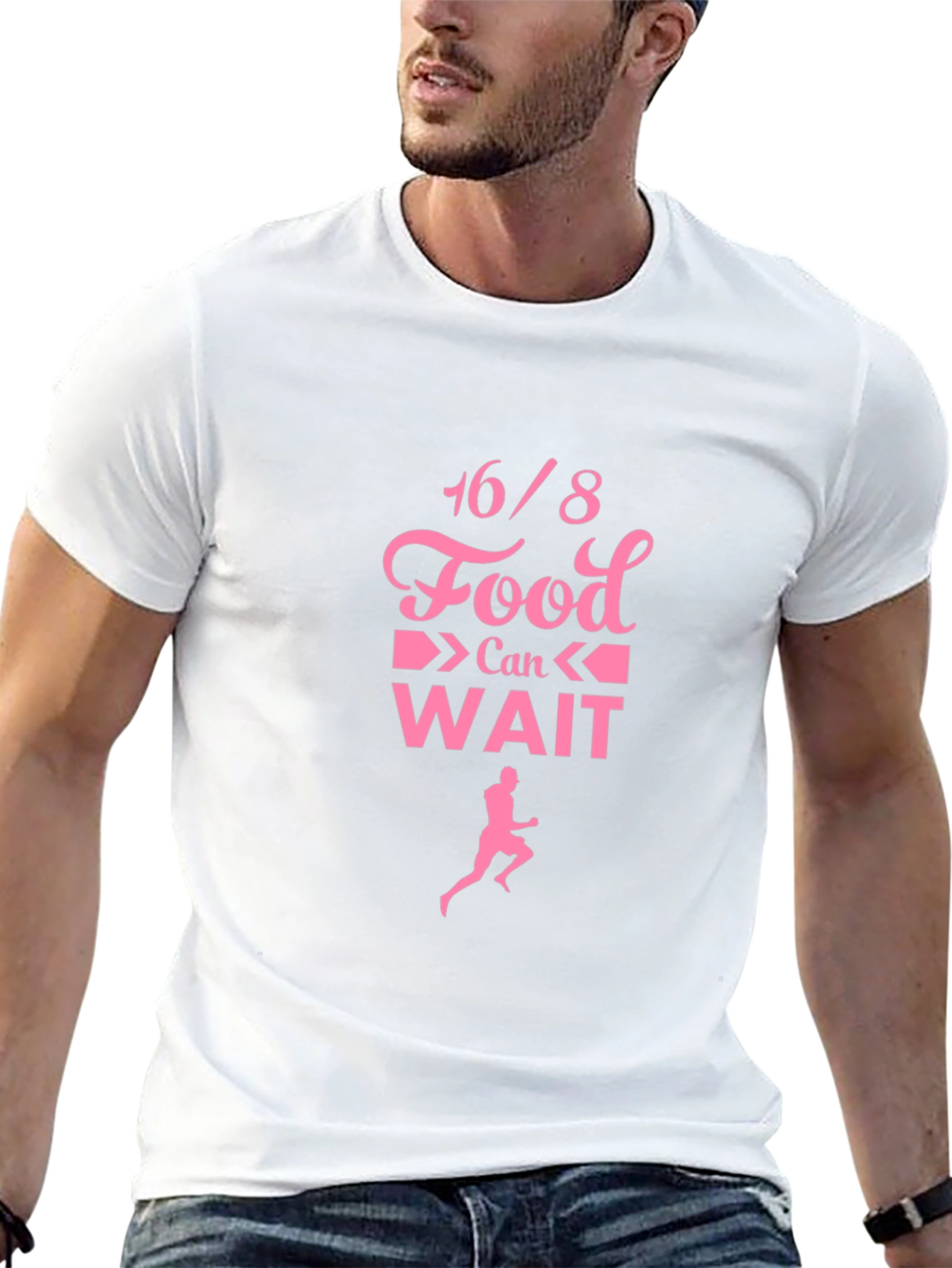 16/8 Food Can Wait T-Shirt - Intermittent Fasting Tee