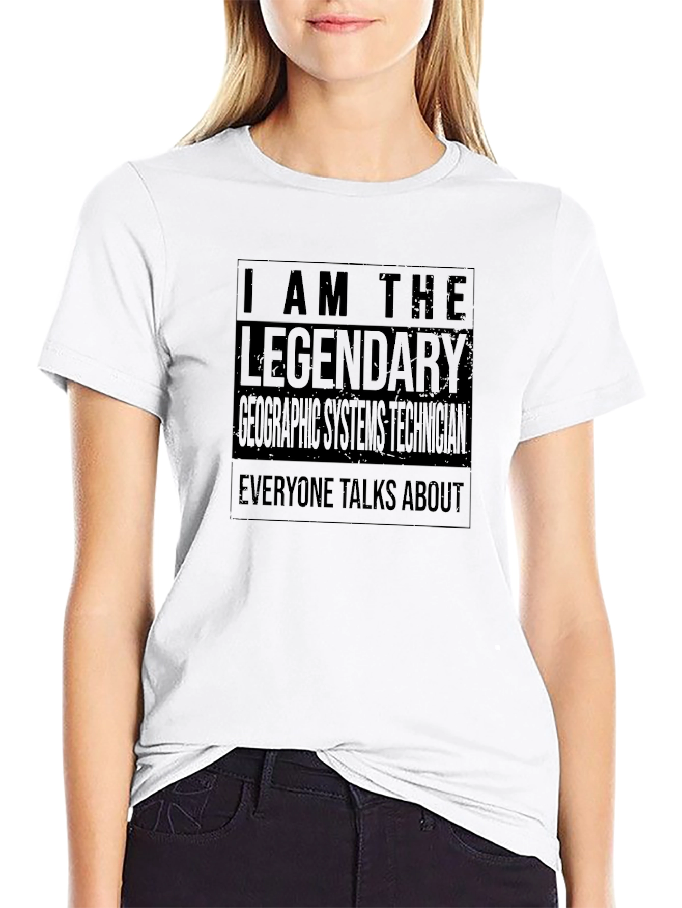 Legendary Geographic Systems Technician Black T-Shirt