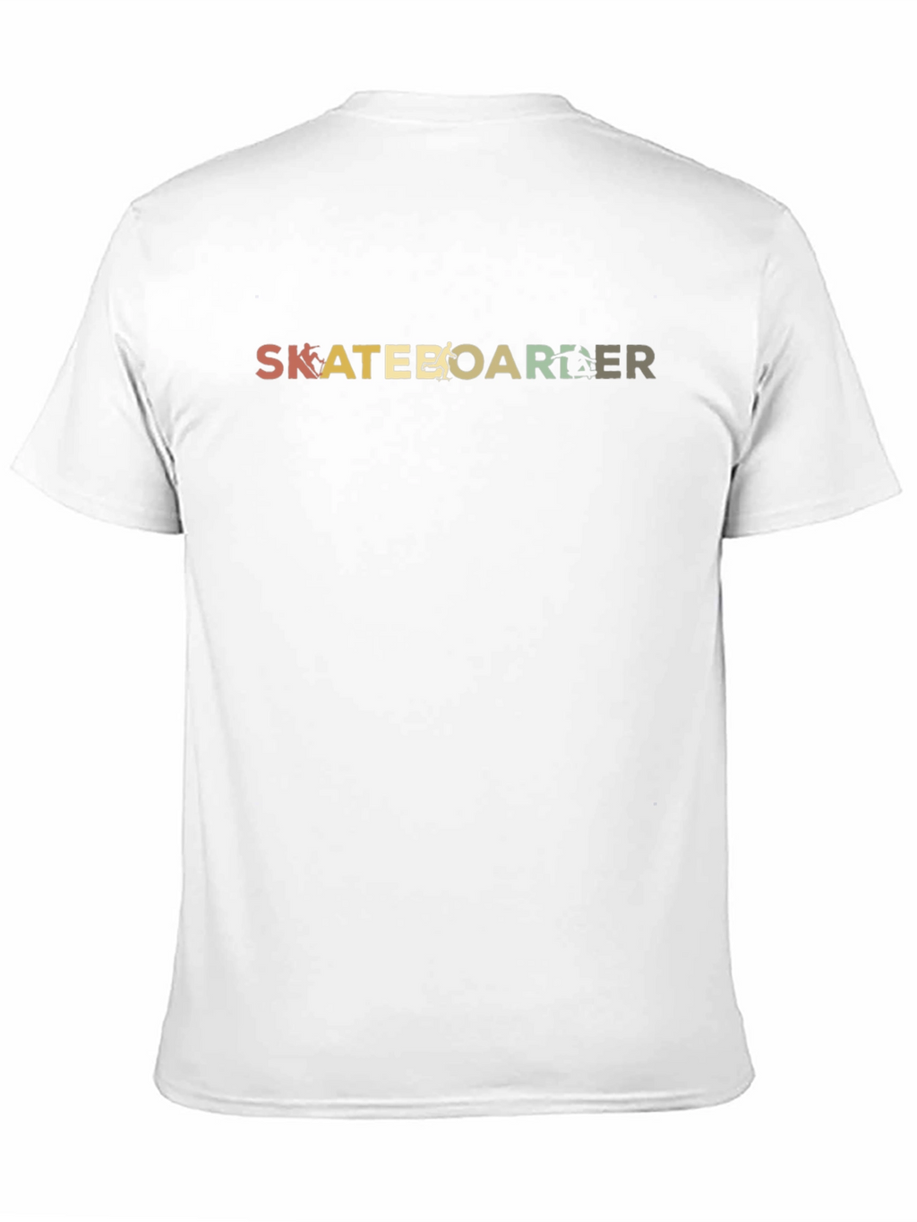 Skateboarder Retro Graphic Black T-Shirt