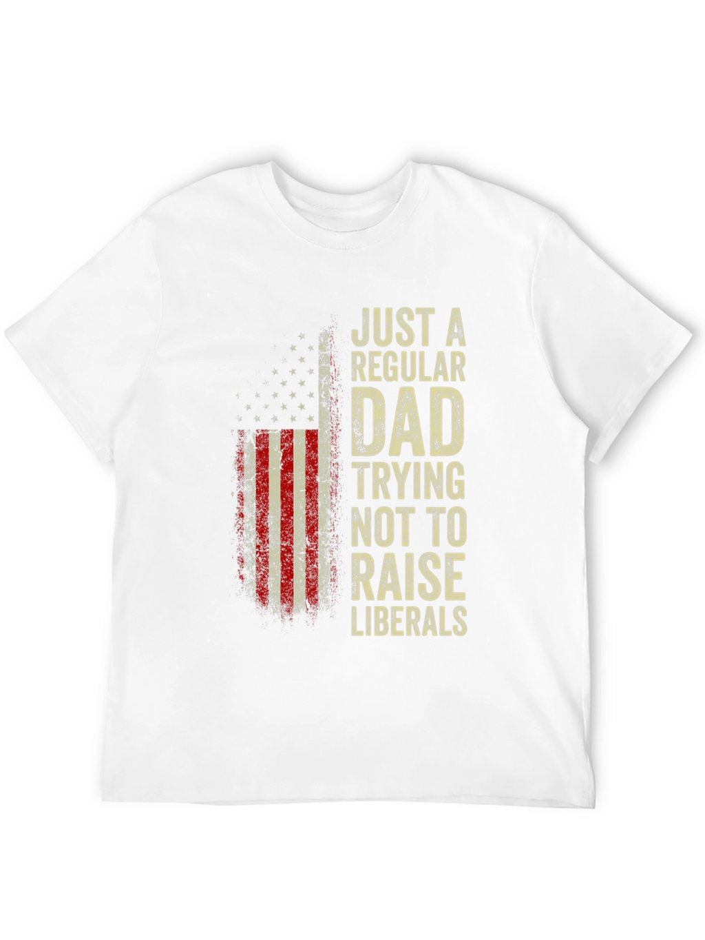 Regular Dad - Anti-Liberal USA Flag T-Shirt