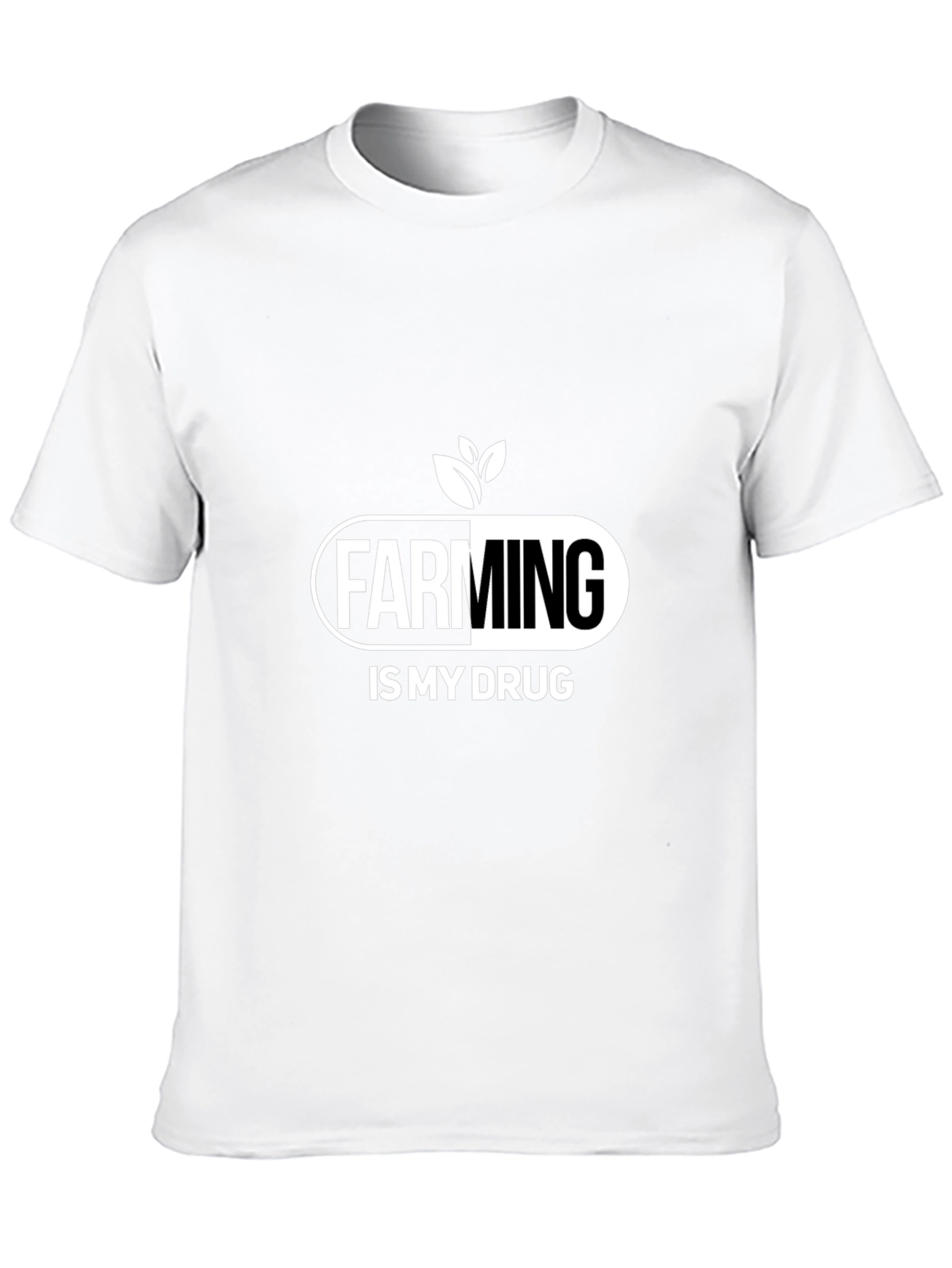 Farming is My Drug T-Shirt - Black Cotton