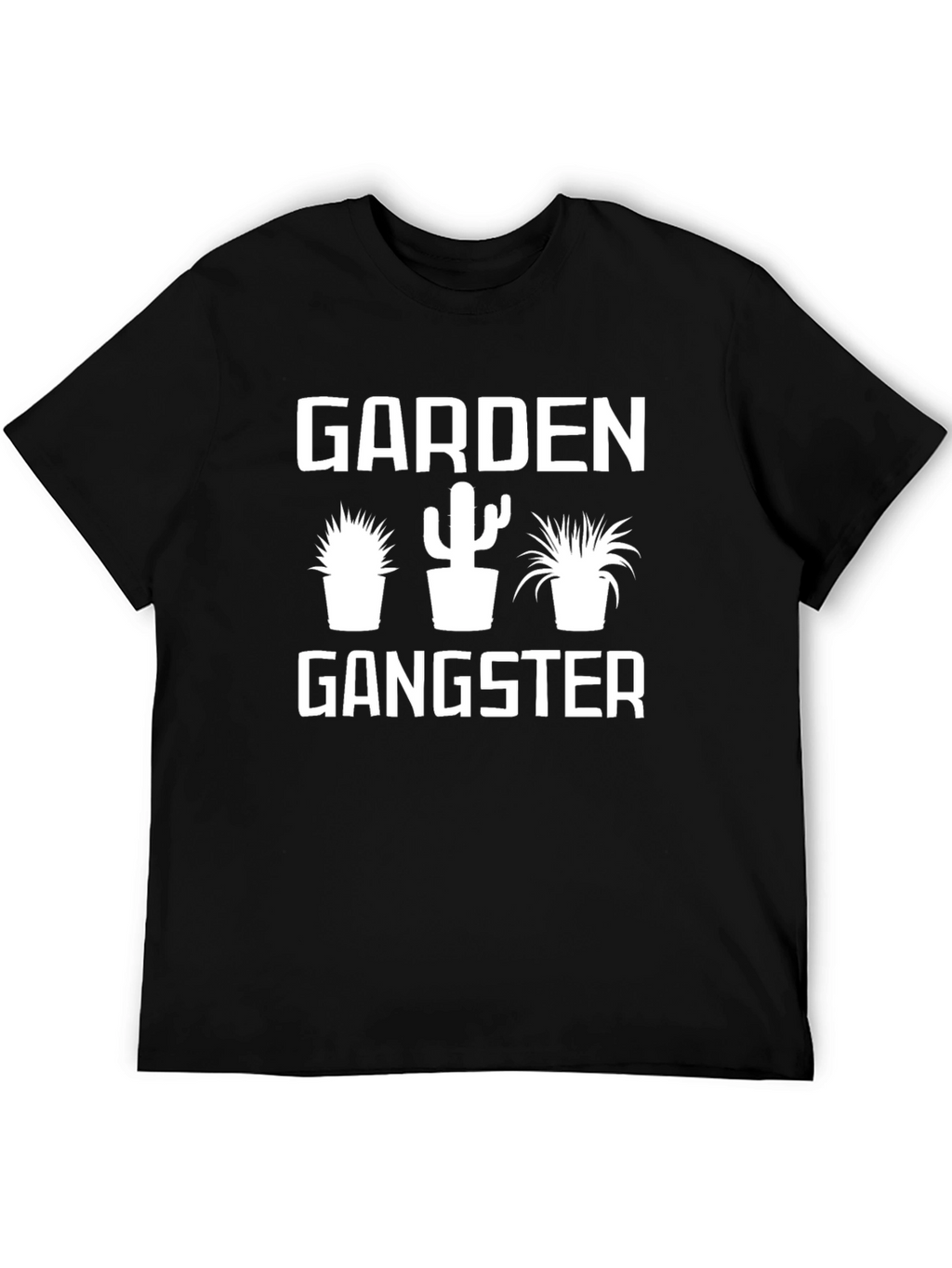 Garden Gangster Black T-Shirt - Funny Gardening Tee