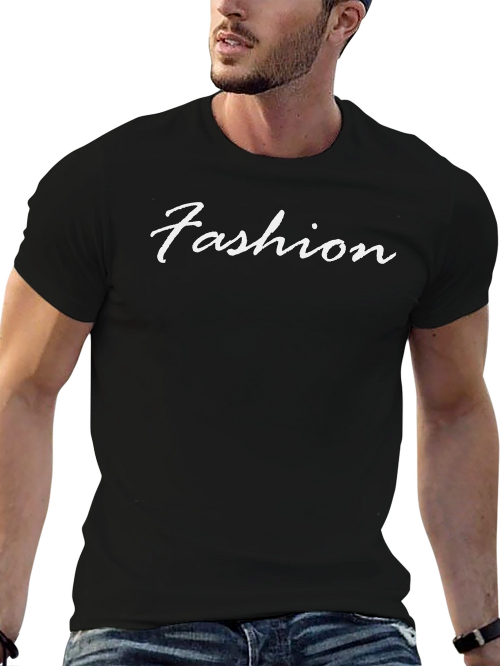 Mens Fashion Tee - Classic Black