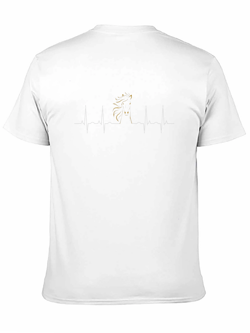Horse Heartbeat Graphic T-Shirt - Equestrian Style
