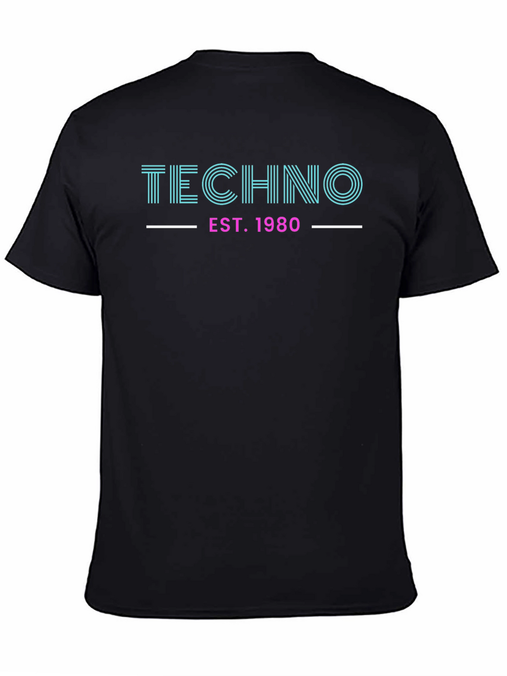 Techno EST. 1980 Graphic Tee - Retro Style
