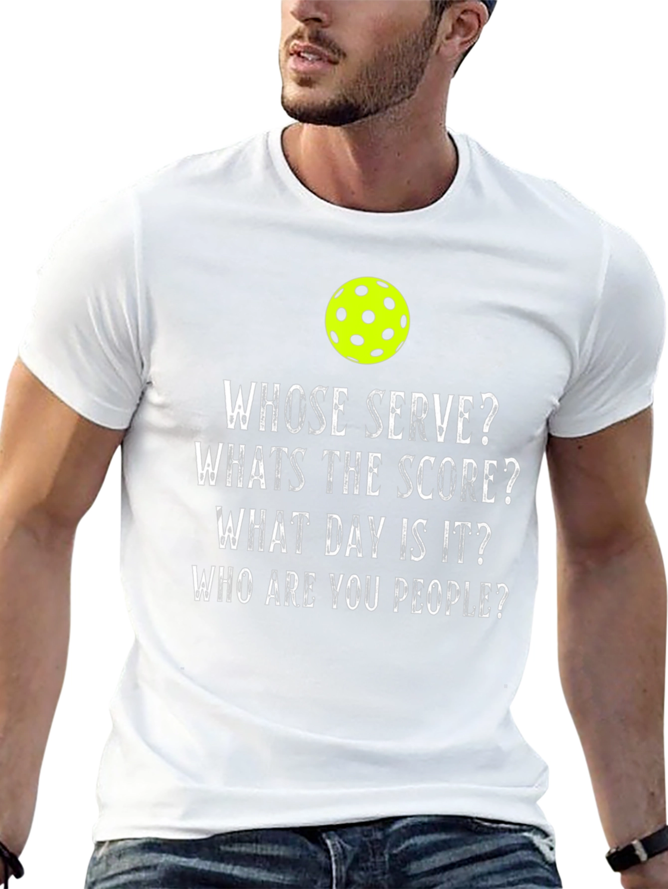 Pickleball Humor T-Shirt - Whose Serve?