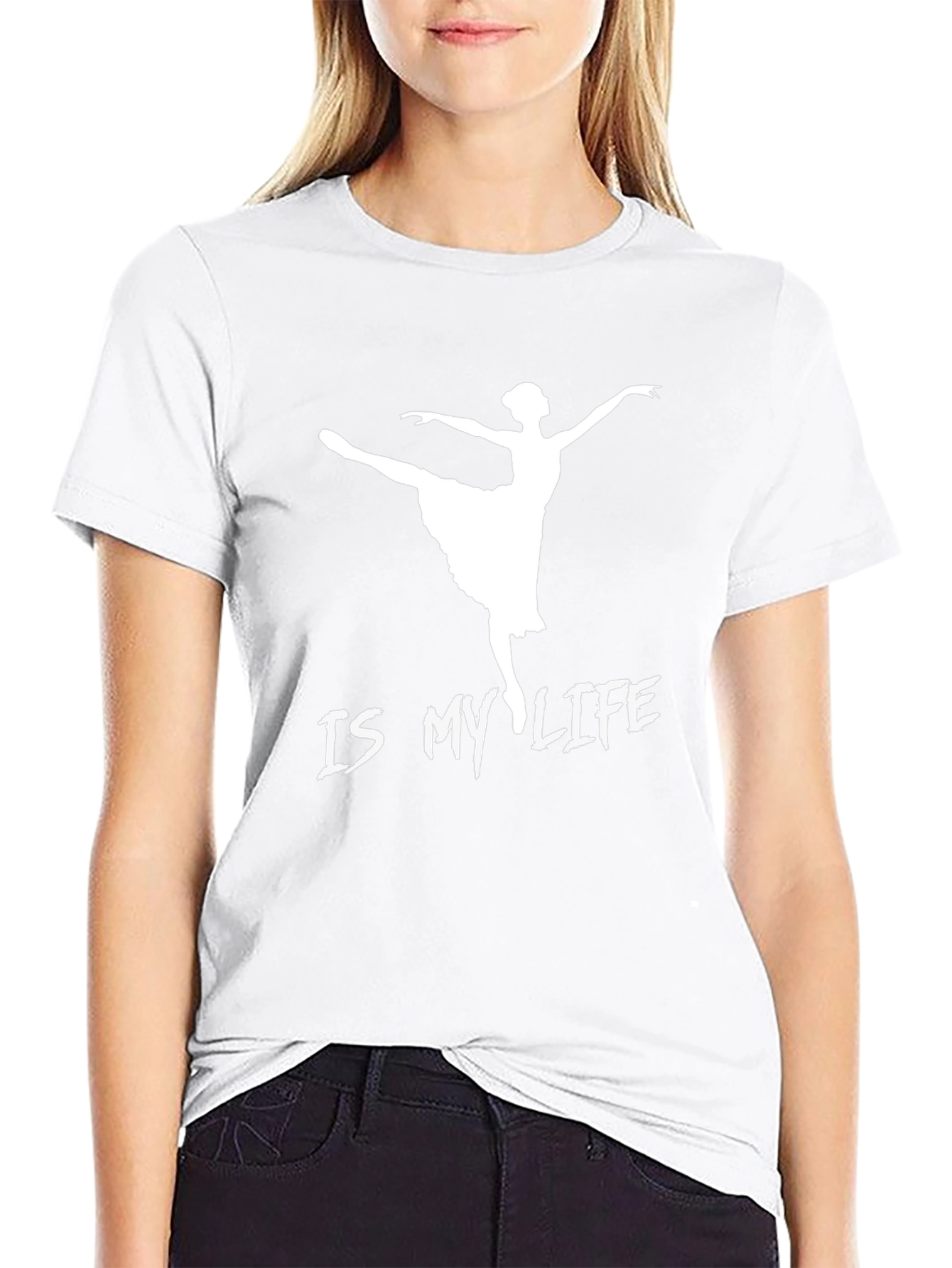 Ballet Is My Life Black Graphic Tee