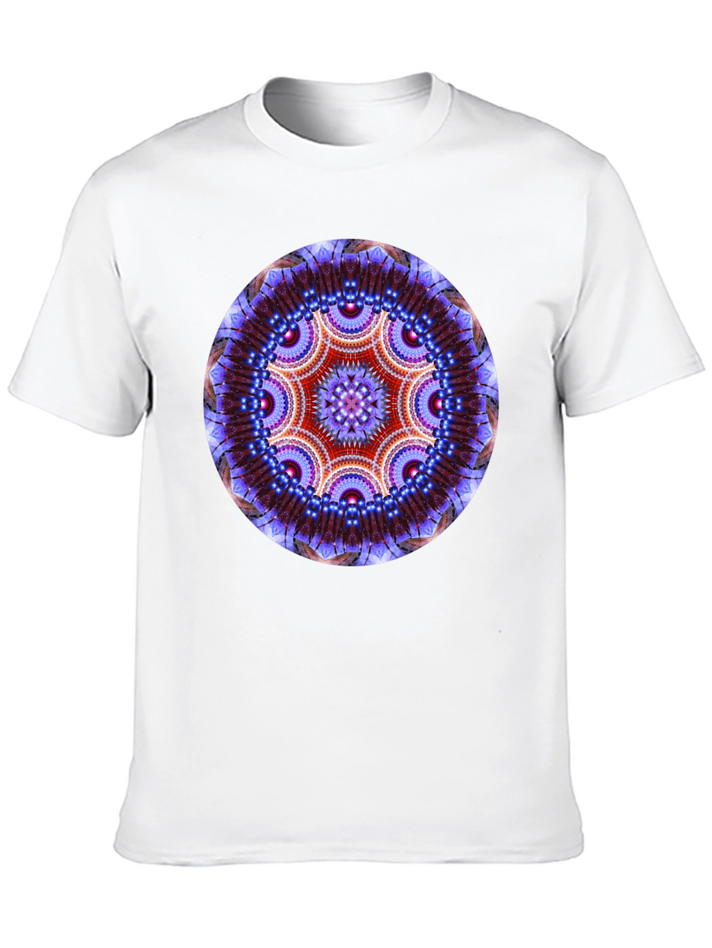 Mystic Mandala Graphic Tee - Black Cotton Comfort