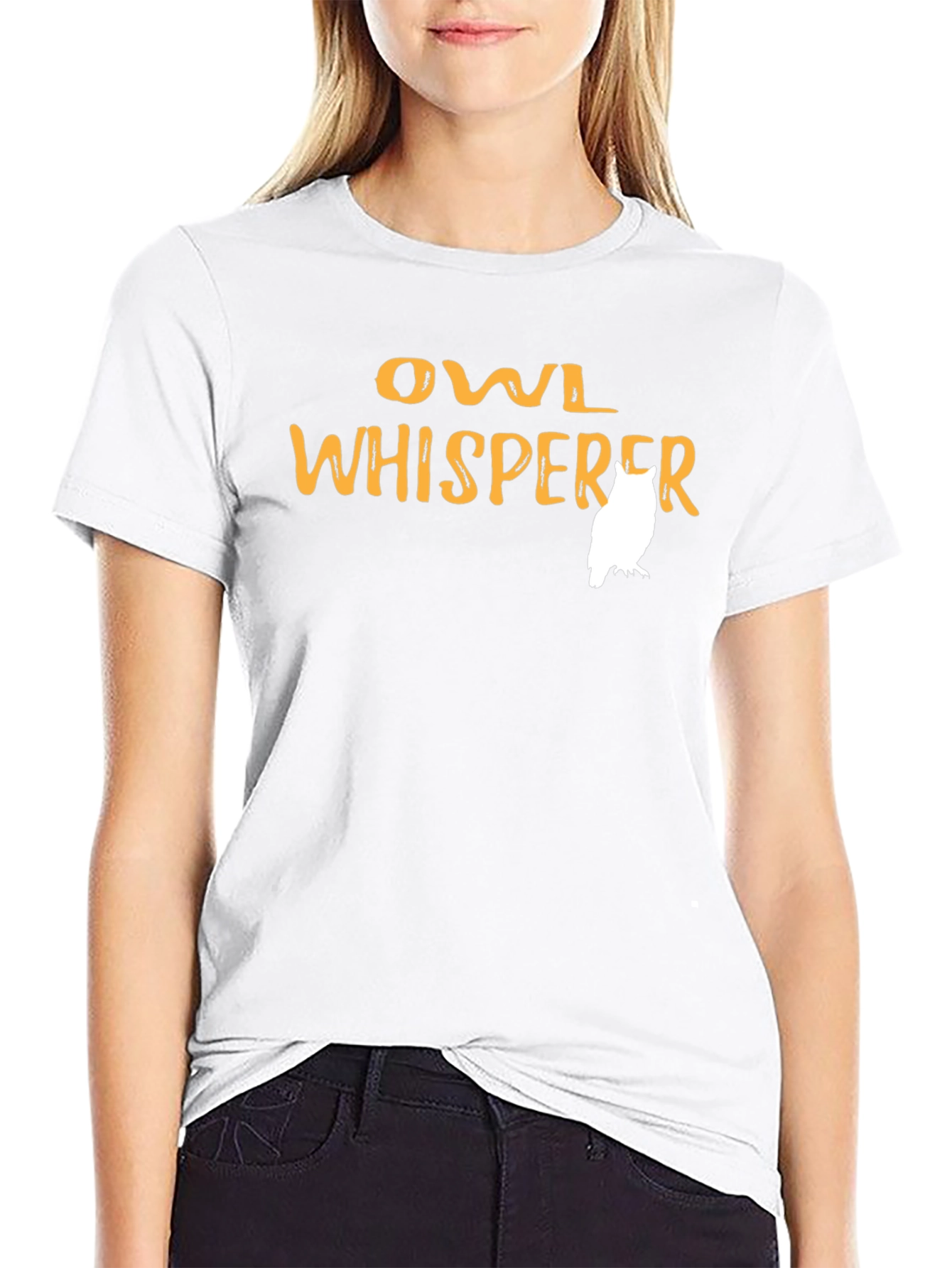 Owl Whisperer Graphic Tee - Black Cotton Shirt