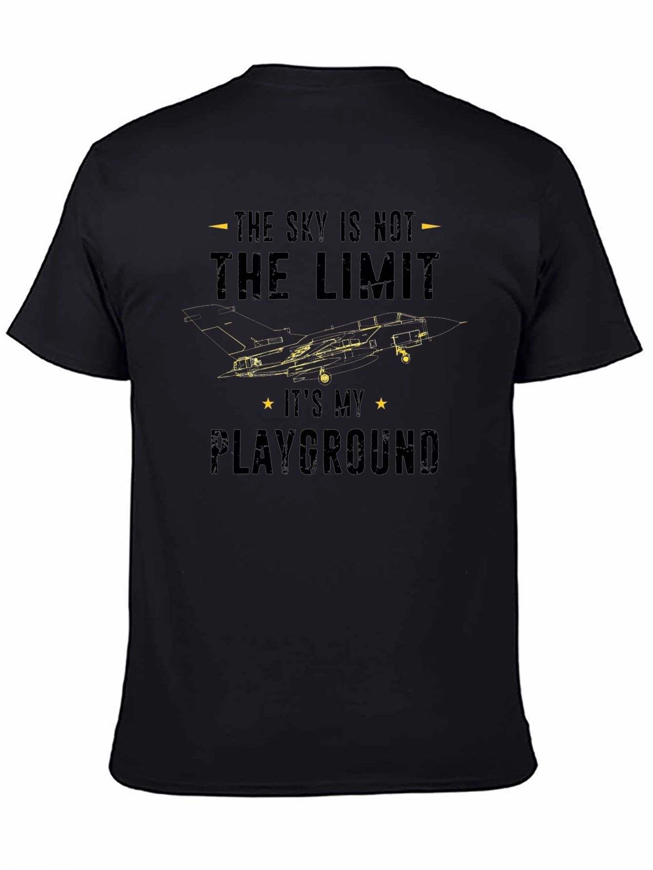 Sky Is Not The Limit Jet Fighter Graphic T-Shirt