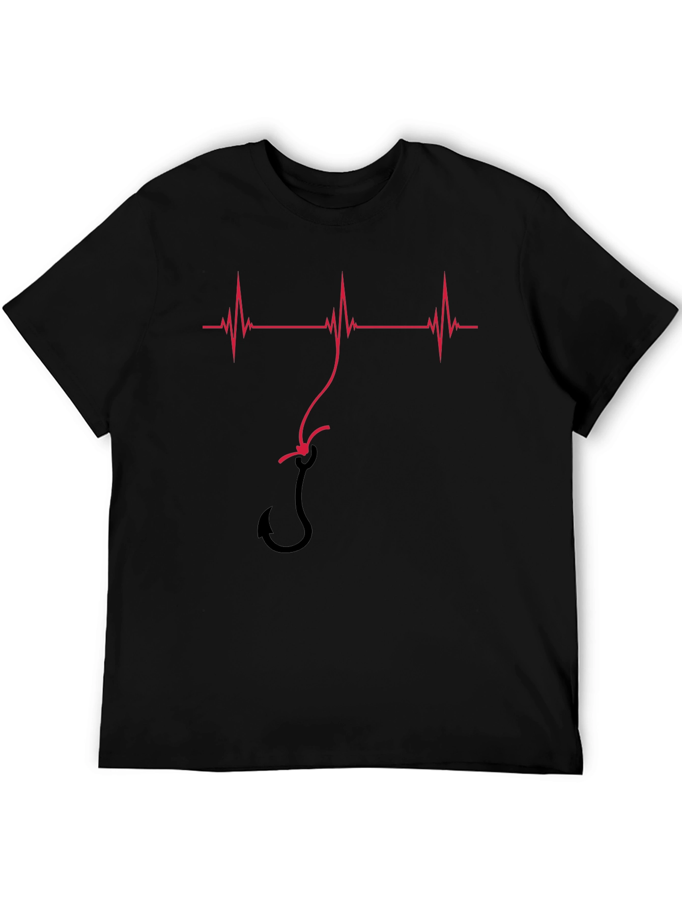 Fishing Heartbeat T-Shirt - Hooked on Life!