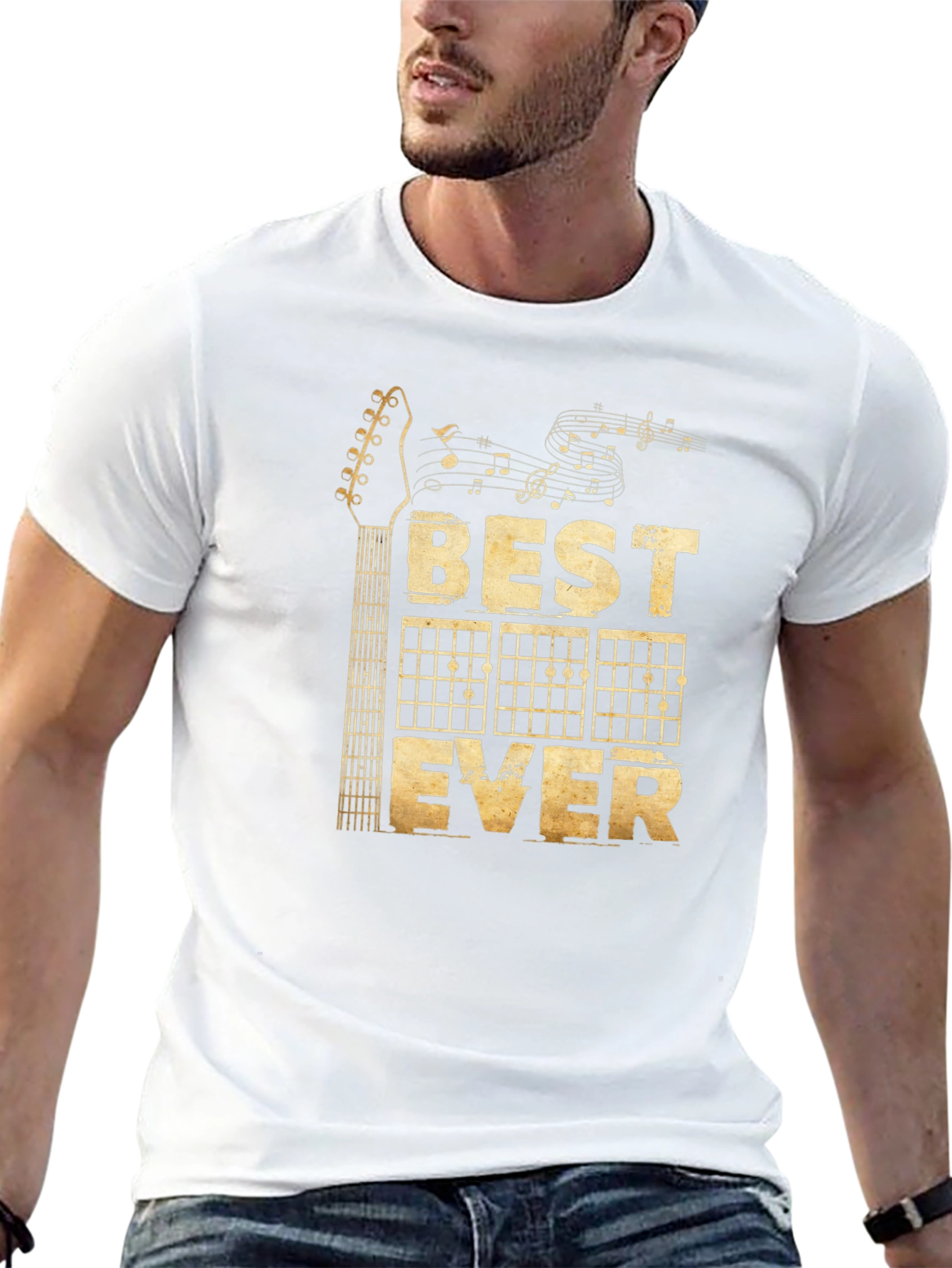 Best Guitar Ever Black Graphic T-Shirt