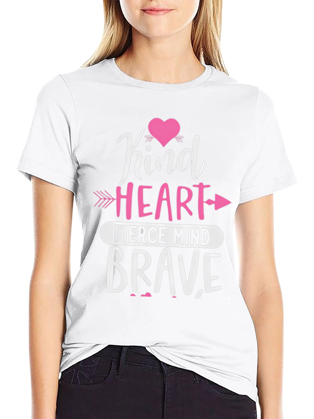 Kind Heart Fierce Mind Brave Graphic Tee