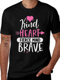 Kind Heart Fierce Mind Brave Graphic Tee