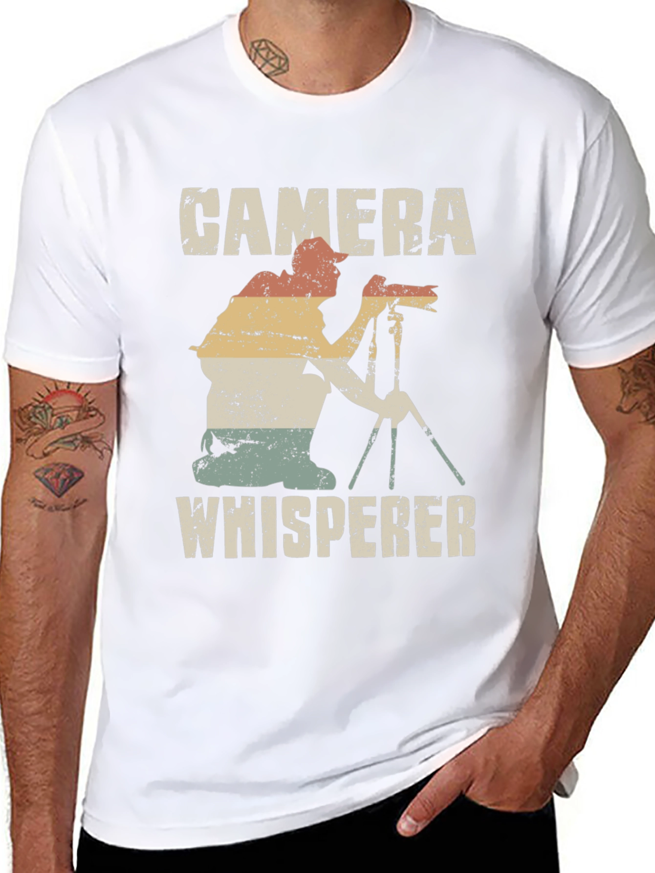 Camera Whisperer Graphic Tee Photography T-Shirt