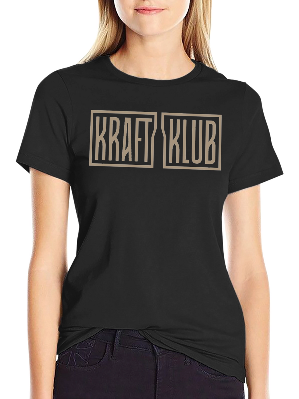 Kraftklub T-Shirt - Classic Band Tee - Black Cotton