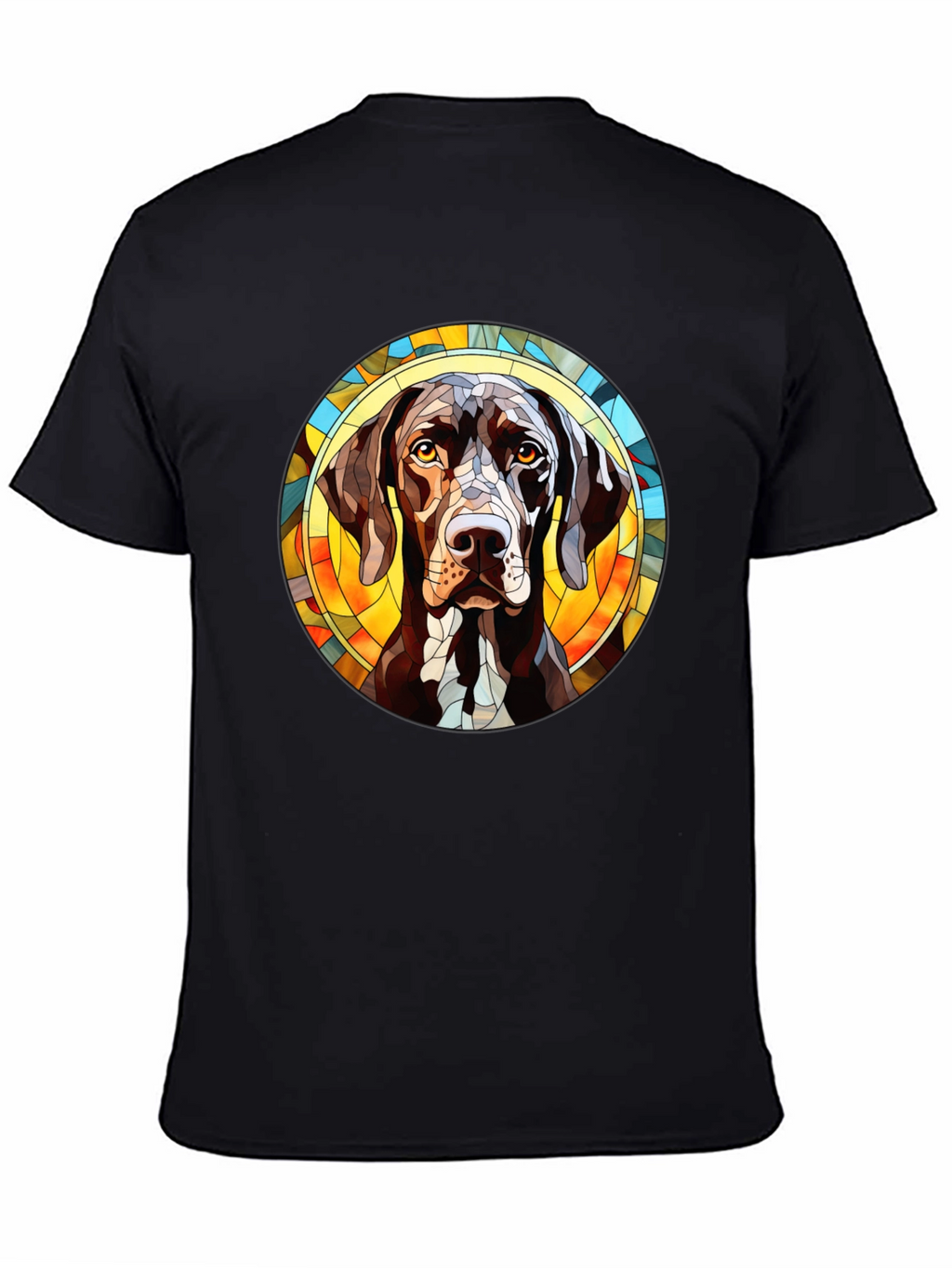 Dog Breed Stained Glass T-Shirt - Unique Design